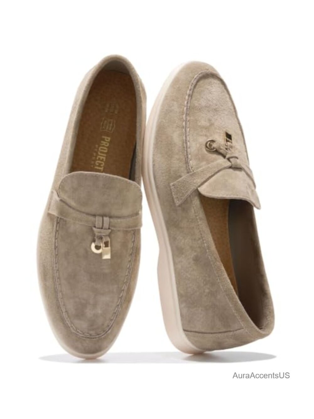 Genuine Leather Loafers for Women Slip-On Mocc